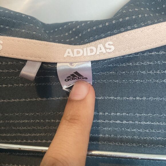 ADIDAS Novelty Microdot Short Sleeve Poloblue med - Picture 5 of 10